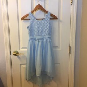 Elegant dainty blue dress